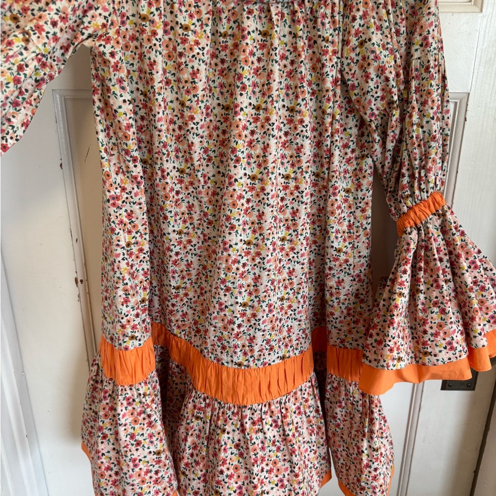 Silvia Tcherassi Pescali Off-Shoulder Floral Mini Dress Size small - Picture 6 of 11